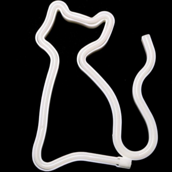 Blue Kitty Neon Light Sign LED Cat Wall Lamp Kitties Cats USB or AAs Halloween - Picture 3 of 8